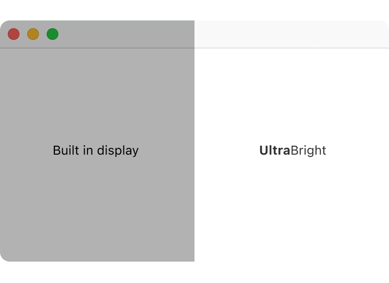 UltraBright effect to unlock XDR brightness in DisplayBuddy
